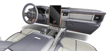 F-150 Lightning Interior Sketch 2
